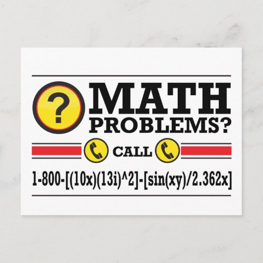 Math Tutoring Humor Gift Postkarte (Vorderseite)