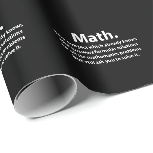 Math Typografie Funny Math Geschenkpapier (Rolleneckpunkt)