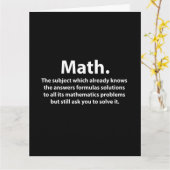 Math Typografie Funny Math Greeting Karte (Gelbe Blume)