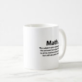 Math Typografie Funny Math Kaffeetasse (VorderseiteRechts)
