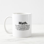 Math Typografie Funny Math Kaffeetasse (Links)