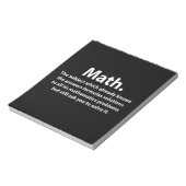Math Typografie Funny Math Notizblock (Rotiert)