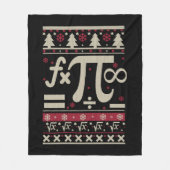 Math Ugly Christmas Fleecedecke (Vorderseite)