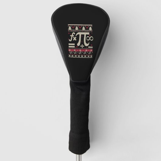 Math Ugly Christmas Golf Headcover (Vorderseite)