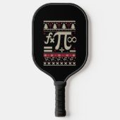 Math Ugly Christmas Pickleball Schläger (Vorderseite)