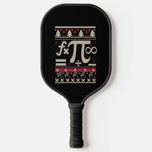 Math Ugly Christmas Pickleball Schläger (Vorderseite)