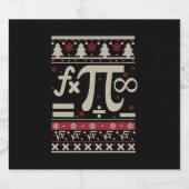 Math Ugly Christmas Schaumweinetikett (Einzelnes Label)