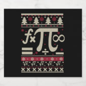 Math Ugly Christmas Schaumweinetikett (Einzelnes Label)