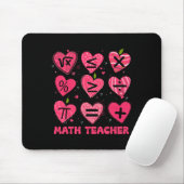 Math Valentinstag Lehrer Math Symboles Arithmetik Mousepad (Mit Mouse)