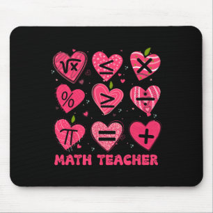 Math Valentinstag Lehrer Math Symboles Arithmetik Mousepad