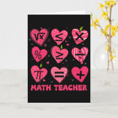 Math Valentinstag Lehrer Mathe-Symbole Arithmetik Karte (Gelbe Blume)