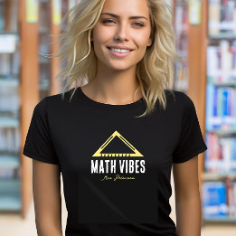 Math Vibes Personalisiert Teacher T-Shirt