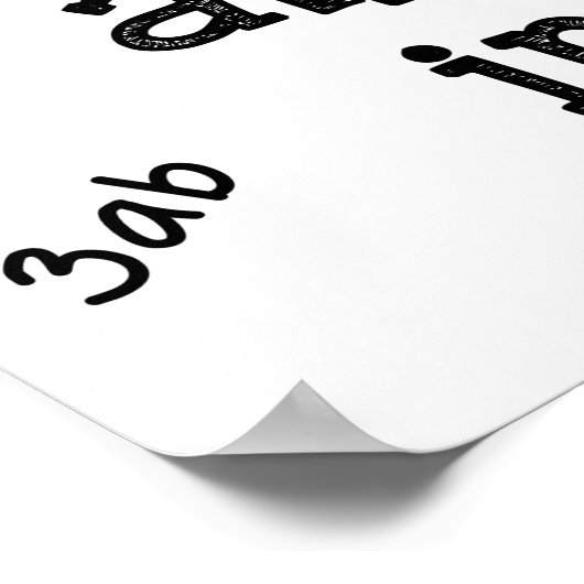 Math vor Alphabet Poster (Ecke)