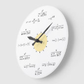 Math Wall Clock Große Wanduhr (Winkel)