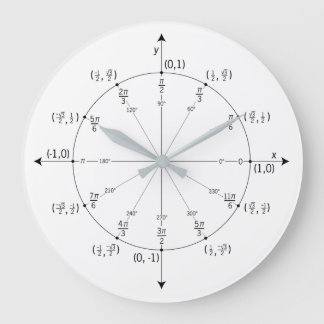 Math Wall Clock Große Wanduhr