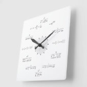 Math Wall Clock Quadratische Wanduhr (Winkel)