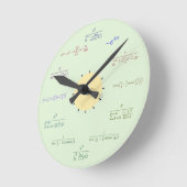 Math Wall Clock Runde Wanduhr (Winkel)