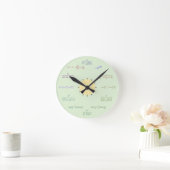 Math Wall Clock Runde Wanduhr (Zuhause)