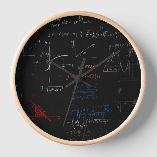 Math Wall Clock Uhr (Vorderseite)