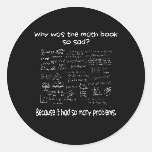 Math Was ist Ihr Problem? Runder Aufkleber (Vorderseite)