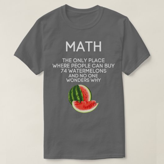 Math Watermelon Math T-Shirt (Design vorne)