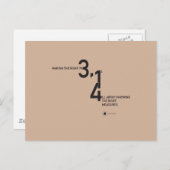 MATH WEAR — PIE ™ POSTKARTE (Vorne/Hinten)