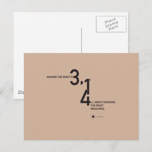 MATH WEAR — PIE ™ POSTKARTE (Vorne/Hinten)