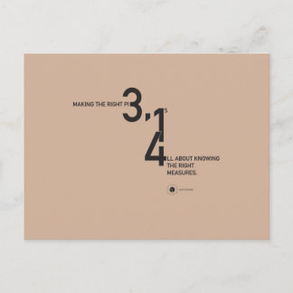 MATH WEAR — PIE ™ POSTKARTE