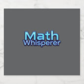 Math Whispere Alkoholflaschenetikett (Einzelnes Label)