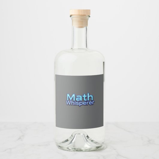 Math Whispere Alkoholflaschenetikett (Vorderseite)