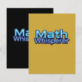 Math Whispere Begleitkarte (Vorne/Hinten)