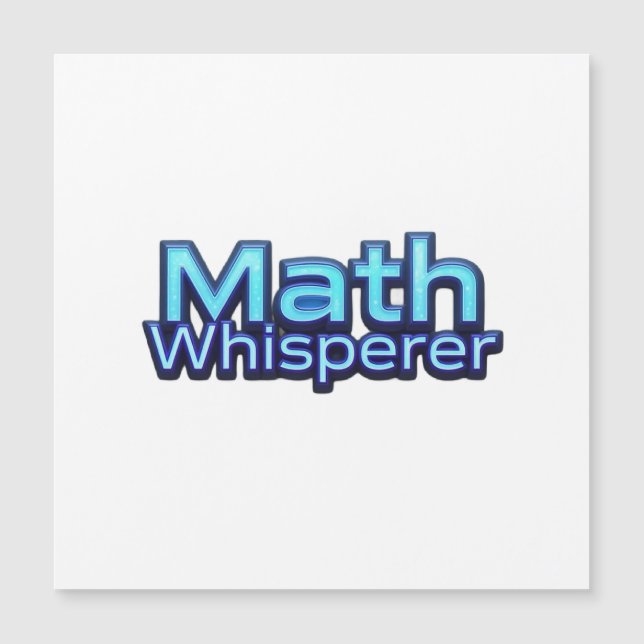 Math Whispere Magnetkarte (Vorderseite)