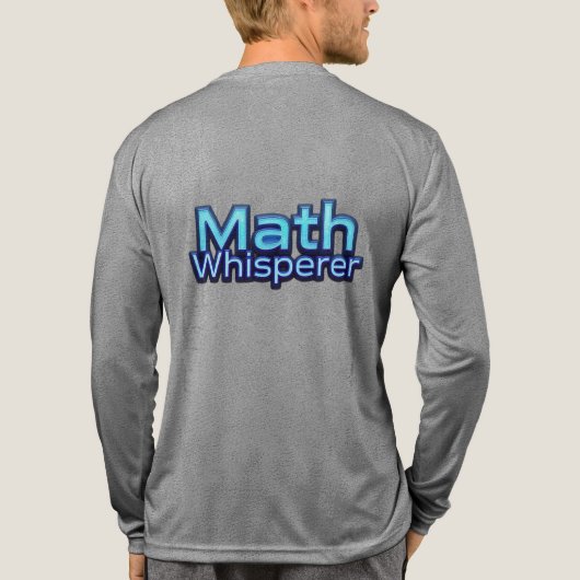 Math Whispere Tri-Blend Shirt (Rückseite)
