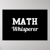 Math Whisperer Poster (Vorne)