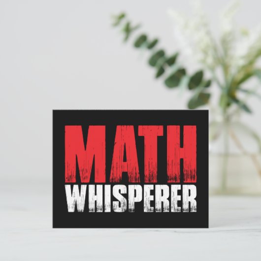 Math Whisperer Postkarten (Stehend Vorderseite)