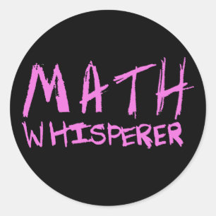 Math Whisperer Runder Aufkleber