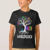 Math Whisperer Tree Mathe Educator Algebra Nerd T-Shirt (Vorderseite)
