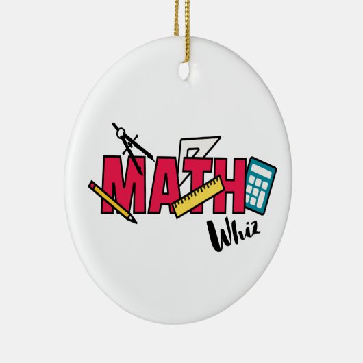 Math Whiz Keramik Ornament (Rechts)