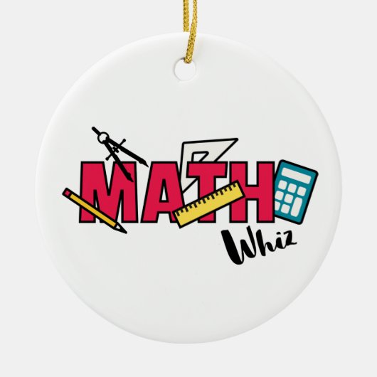 Math Whiz Keramik Ornament (Vorne)