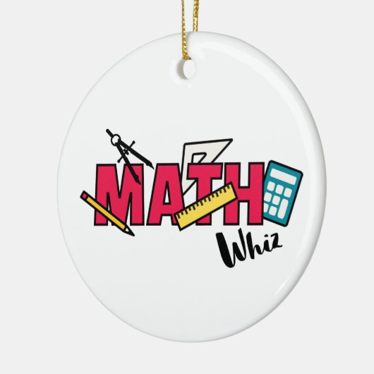 Math Whiz Keramik Ornament (Links)