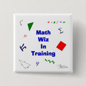 Math Wiz im Training Button (Vorderseite)