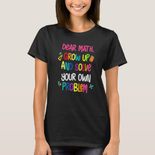 Math Zitat für Mädchen Jungen lieben Mathematik zu T-Shirt