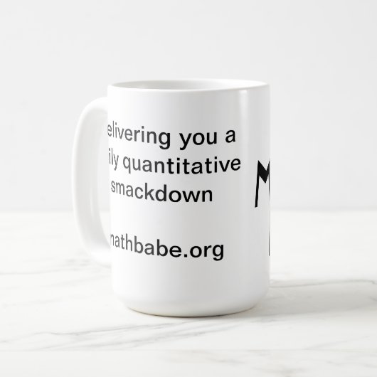 Mathbabe Tasse (Vorderseite Links)