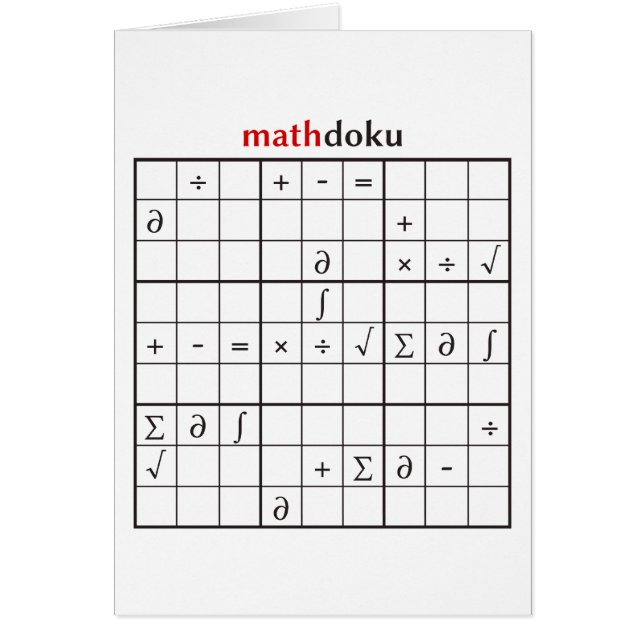 mathdoku (Vorne)
