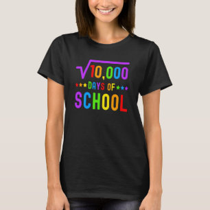 Mathe 100 Days of School Mathe Lehrer 100 Days of T-Shirt