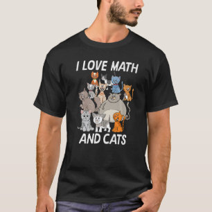 Mathe 12 Jahre altes Kind Kitten I Liebe Mathe und T-Shirt