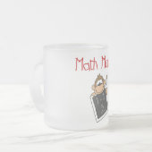 Mathe-Affe-T-Shirts und Geschenke Mattglastasse (Vorderseite Links)