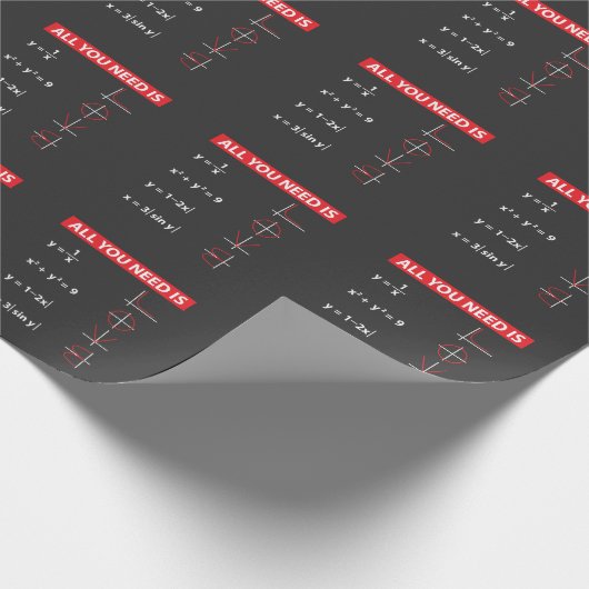 Mathe-Algebra-Mathematik-Lehrer-Geschenk-Idee Geschenkpapier (Ecke)