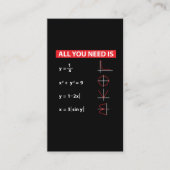 Mathe-Algebra-Mathematik-Lehrer-Geschenk-Idee Visitenkarte (Vorderseite)