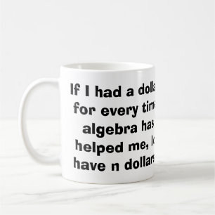 Mathe-Algebra-Tasse Kaffeetasse